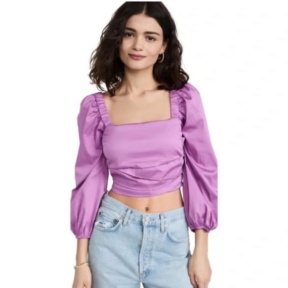 NWT Veronica Beard Kayla Purple Top reg $348 size 8 - Picture 3 of 10